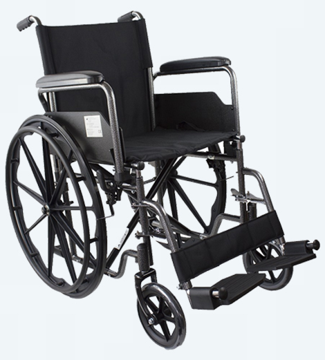 Fauteuil roulant en acier